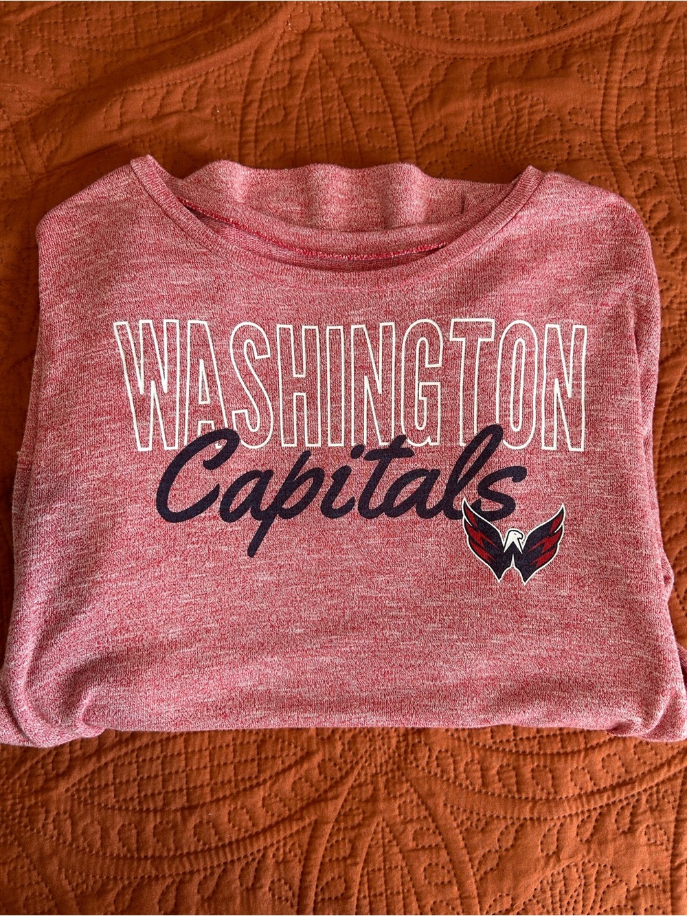 Washington Capitals Women's Red Long Sleeve Tee